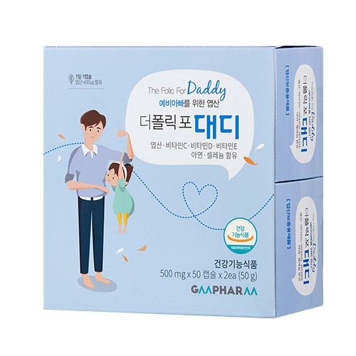 지엠팜 더폴릭포대디 100일분 남성용엽산 : 메디신스