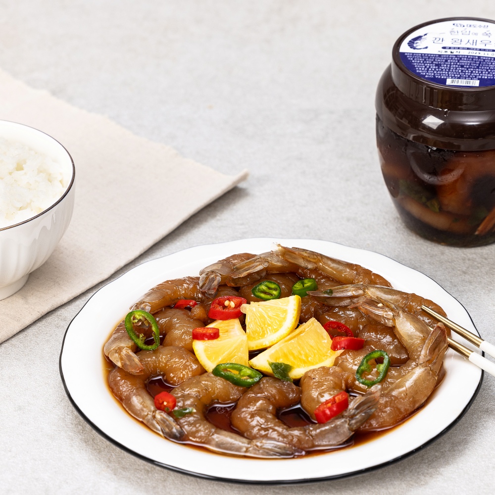대도수산 간장 왕새우장 450g : 대도수산