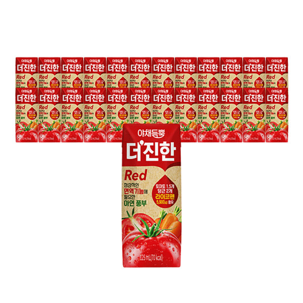 야채듬뿍 더진한 레드 125ml 24입 : 굿스토어몰
