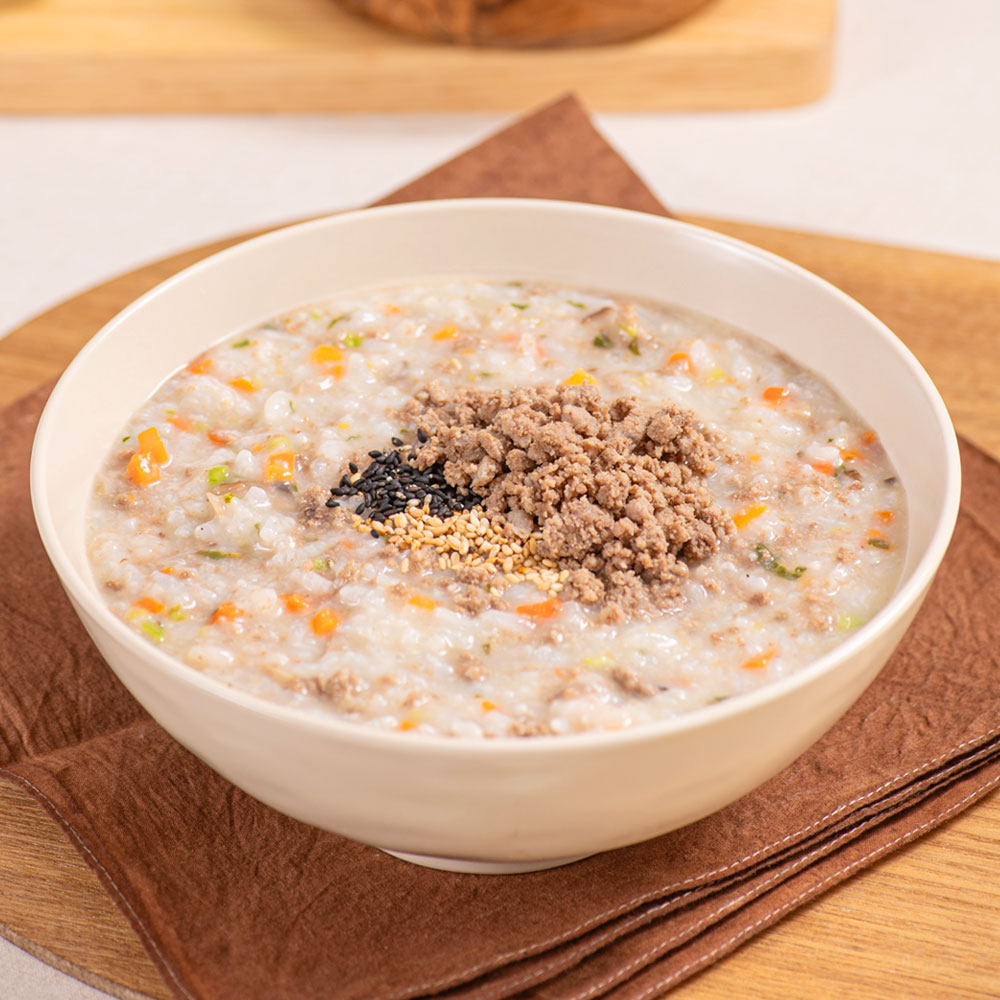 새싹푸드 소고기 야채죽 500g x10개 냉장 간편죽 건강 영양식 아침식사대용 파우치 죽 : 마켓별하익스프레스