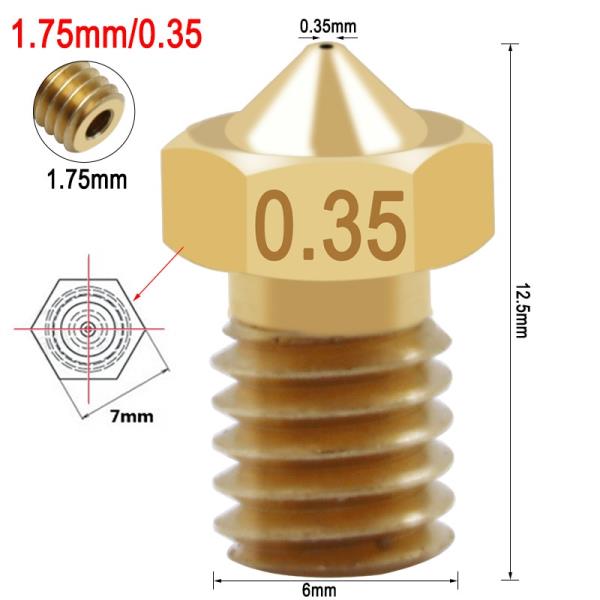 필라멘트 Makerbot RepRap용 3D 프린터 노즐, J 헤드 V5 압출기 0.1-1.0mm, : DiEU종합쇼핑몰원