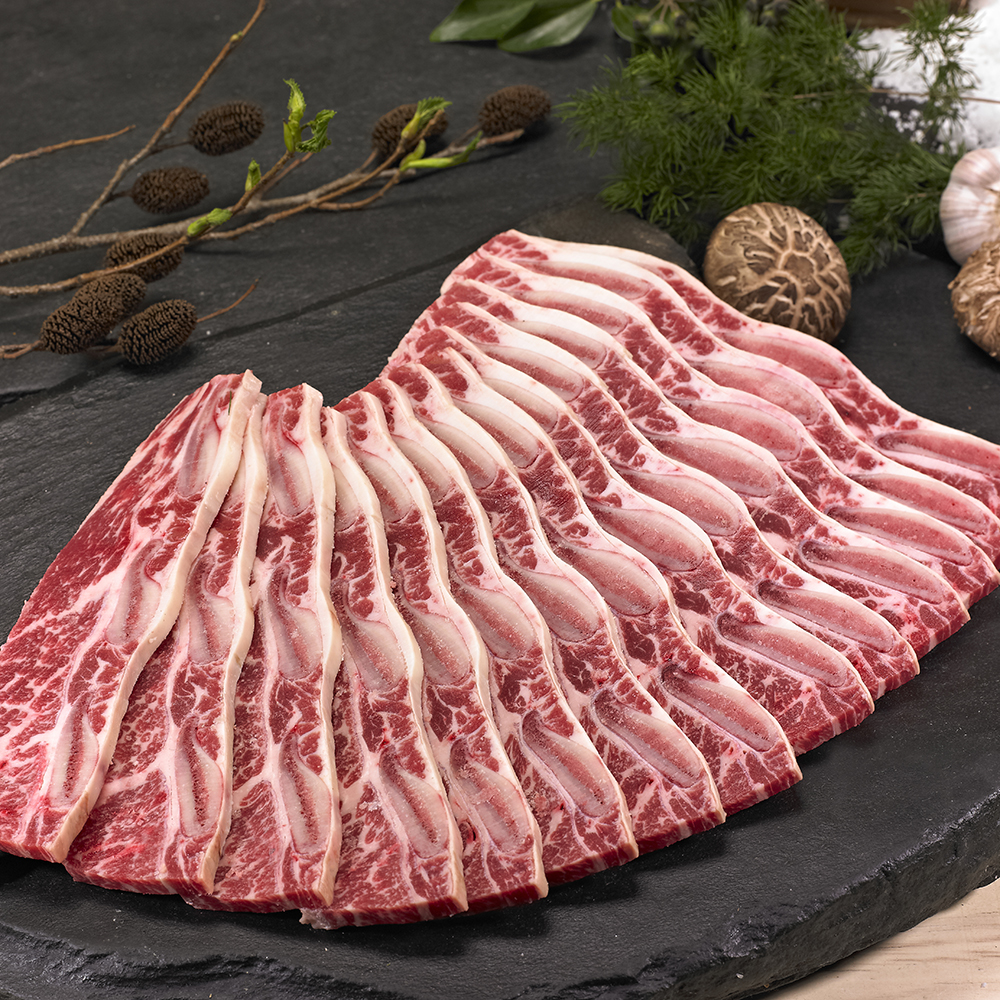 봄날장터 미국산 초이스등급 꽃갈비 LA갈비 소갈비 1kg 지방제거 냉동 : 따스한 봄날장터