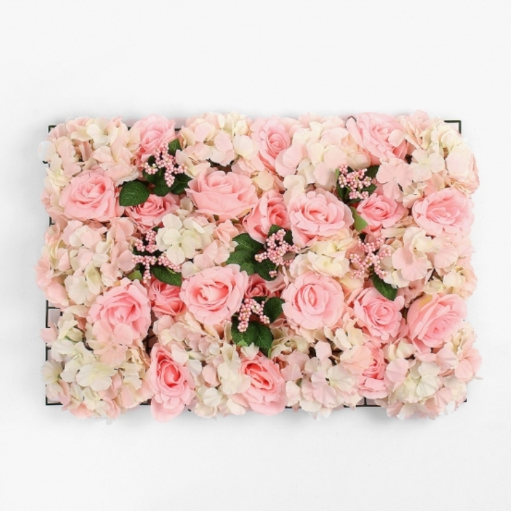 소리나는공 데코워 조화 꽃벽 FL01(60x40cm) 플라워 월 포토존 인테리어소품 벽면 : 소리나는공