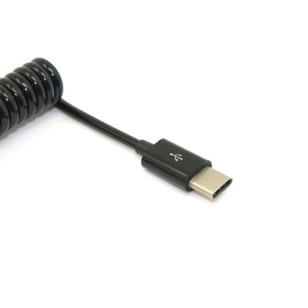 CYSM Xiwai 스트레치 USB-C 3.1 C타입 수-표준 2.0 A 수 데이터 케이블 하이 퀄리티, N1 태블릿 및 휴대폰 1m : 스트로베리샵스토어