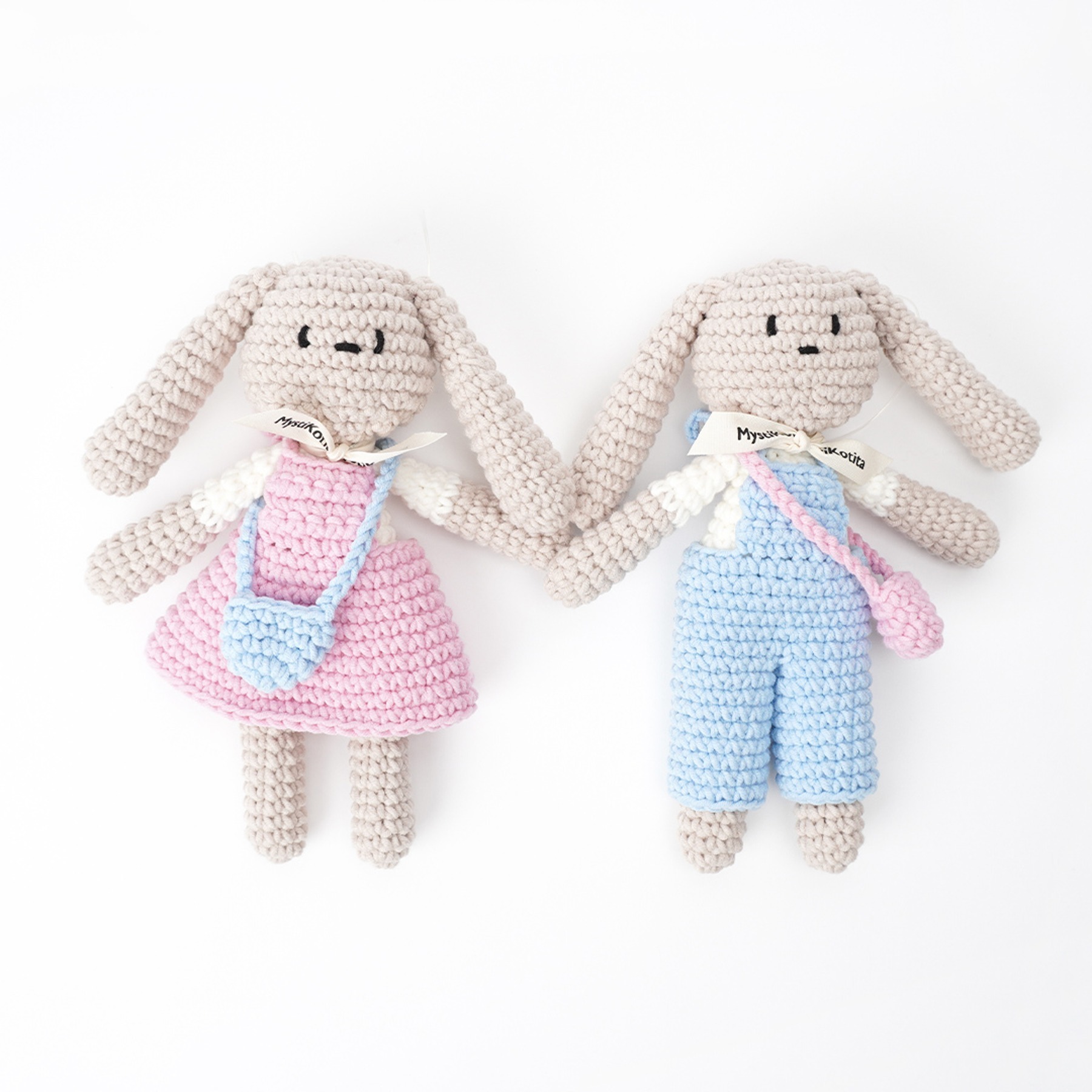 [DIY] 미돌래빗인형놀이 미스티코티타 토끼인형 만들기키트 애착인형 손뜨개 : 마켓미코