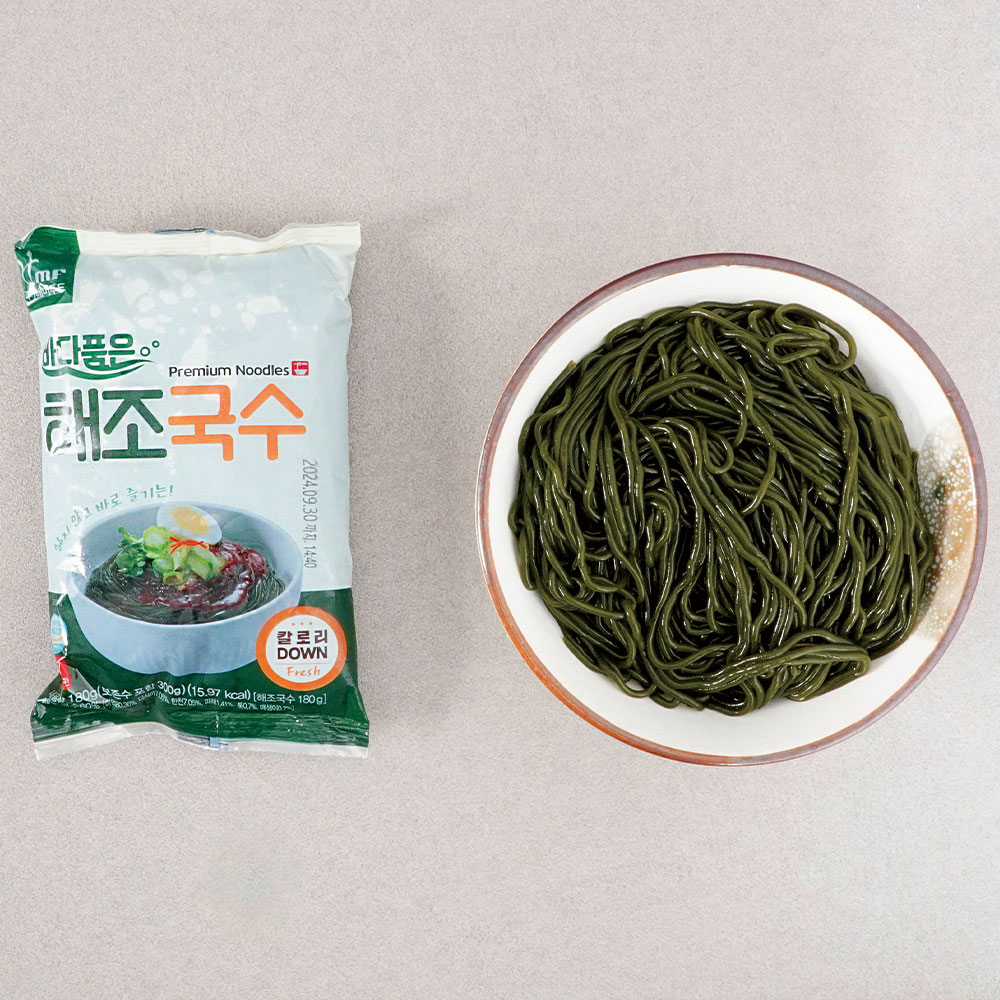 미역 해초국수 저칼로리 식단 국수 180g 10봉 : 이앤조이푸드마켓