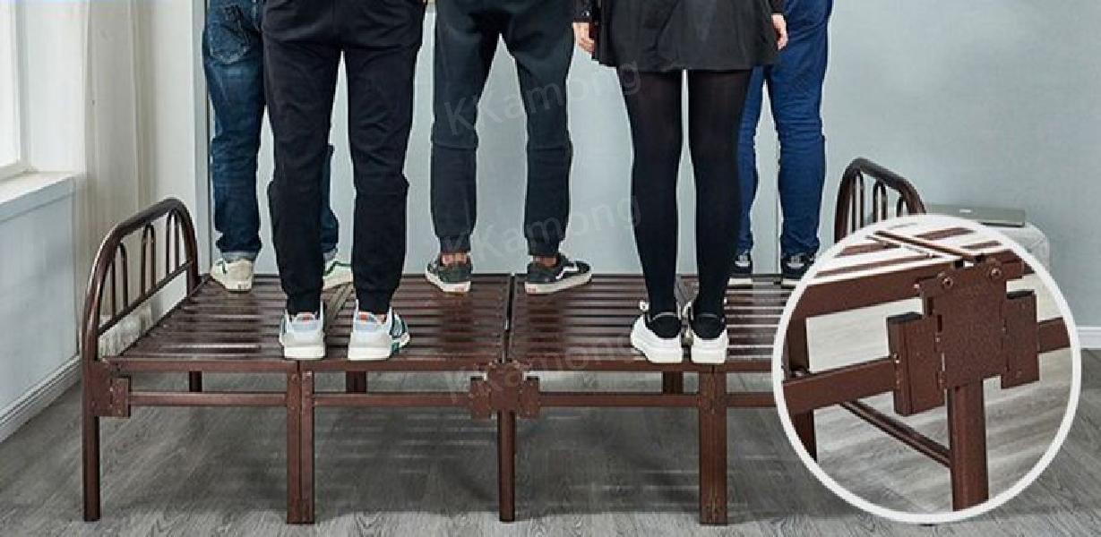 접이식 철제 침대 기숙사 휴게실 알루미늄 사무실 슈퍼싱글 폴딩 : 까몽스토어