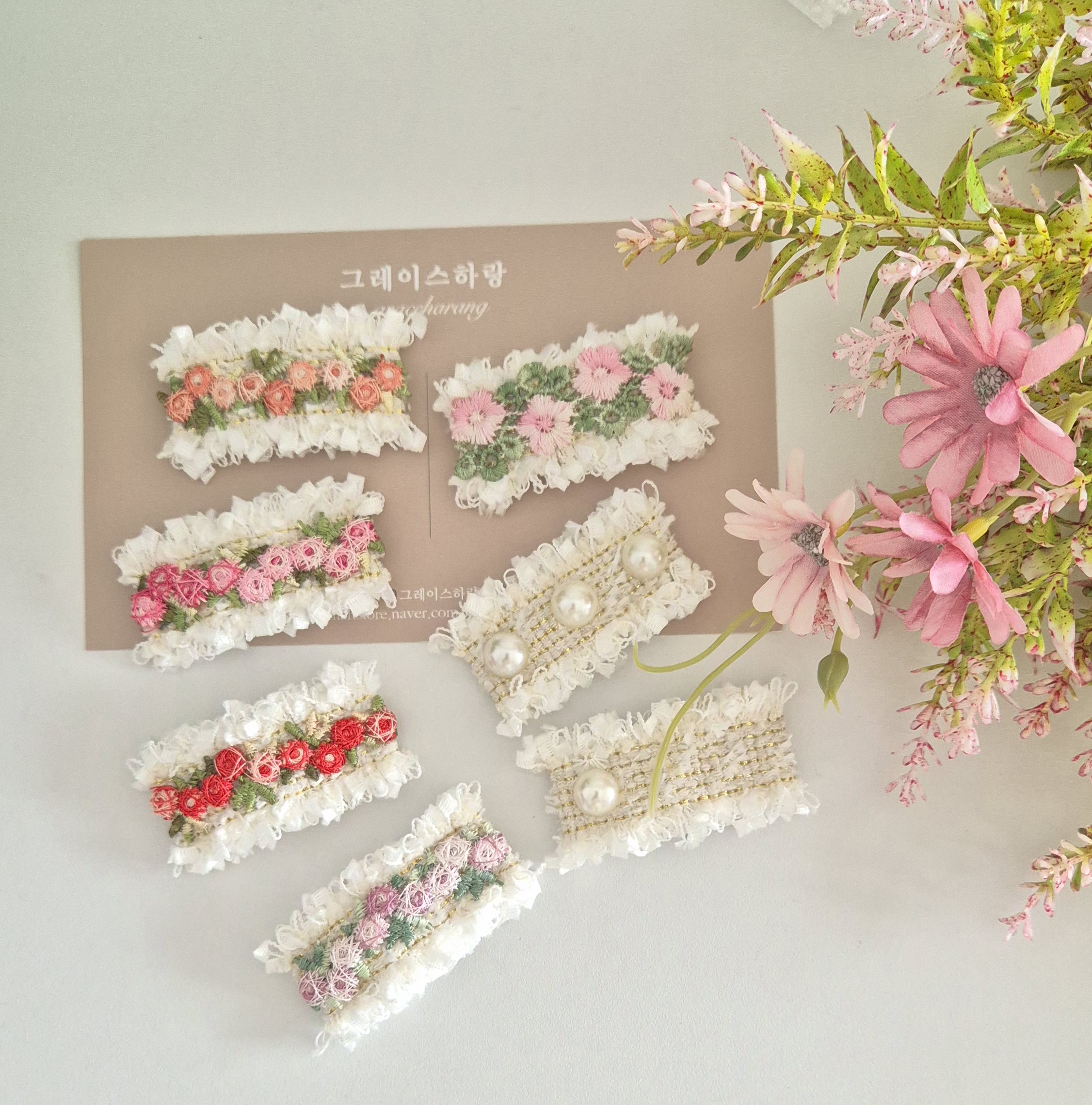 스프링데이똑딱핀(선택 1) : 그레이스하랑