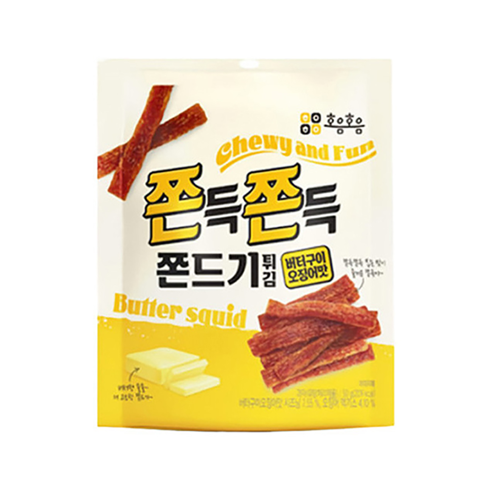 쫀득쫀득 쫀드기튀김 50g 간식 술안주 불닭 버터구이오징어 떡볶이 호음호음 : 서연문구