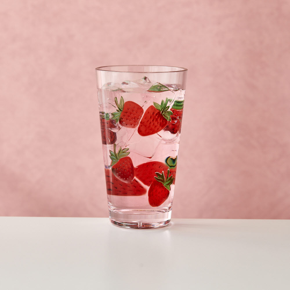팝팝프루츠 아크릴 딸기모양 텀블러 615ML PL0124047 : NC엑스코 모던하우스