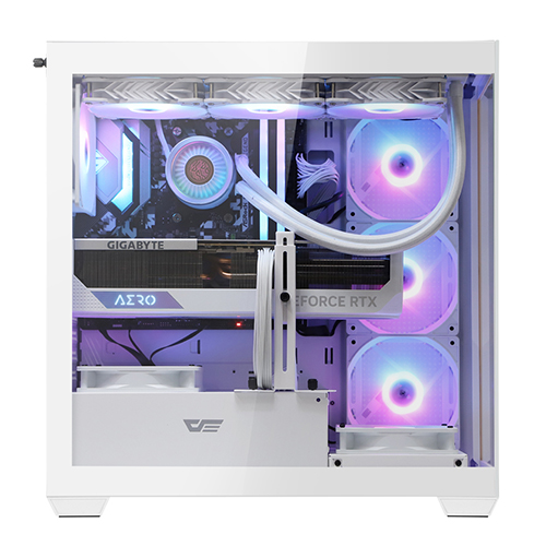 다크플래쉬 DS900 ARGB 강화유리 (화이트) 컴퓨터 어항케이스 : 다크플래쉬