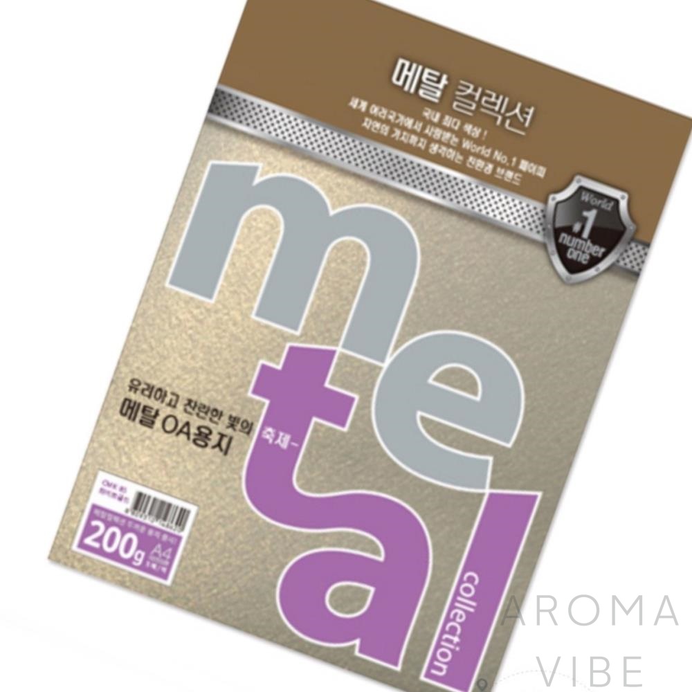 메탈 복사지 메탈OA용지 A4 5매 화이트골드 THCO13 : 더행복상사3