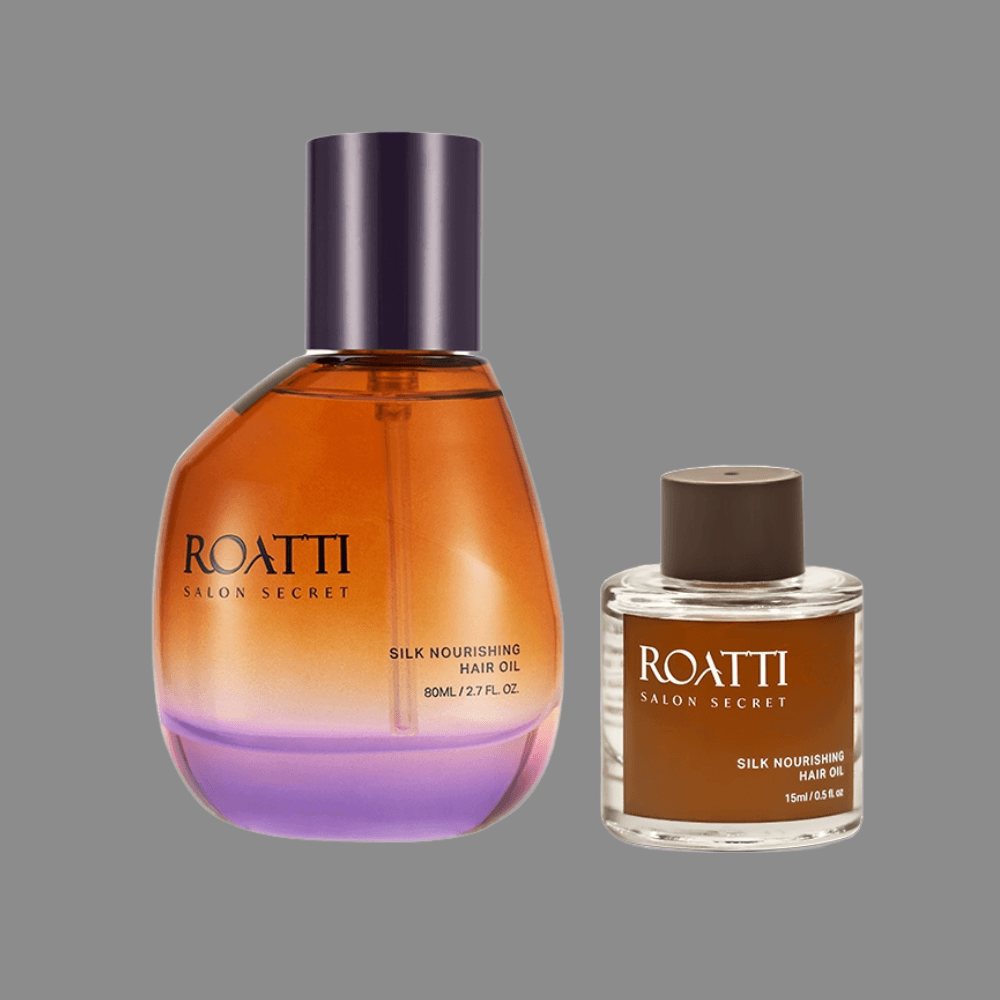 로아띠 살롱 실크 너리싱 헤어 오일 80ml + 미니어처 15ml 간편한 : 유 나 샵