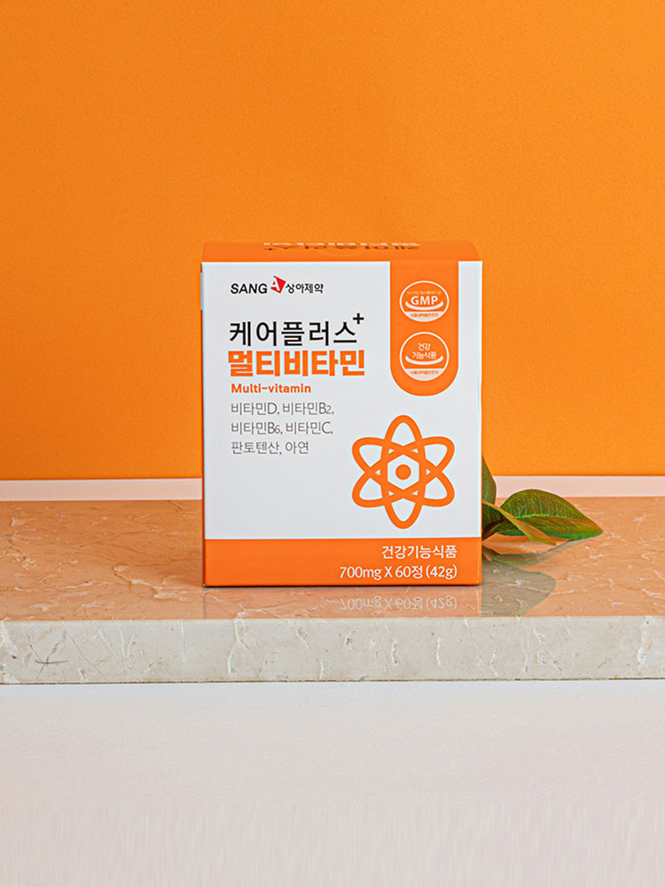 상아제약 케어플러스+멀티비타민 700mgx 60정 종합 올인원 고함량 칼슘 골다공증 햇빛 : 상아제약 주식회사