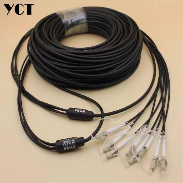 산업용 150mtr OM3 LC-LC ftth 패치 코드 4 멀티 50/100/150/200/250/300m TPU 기갑 광섬유 점퍼 : 아원상사