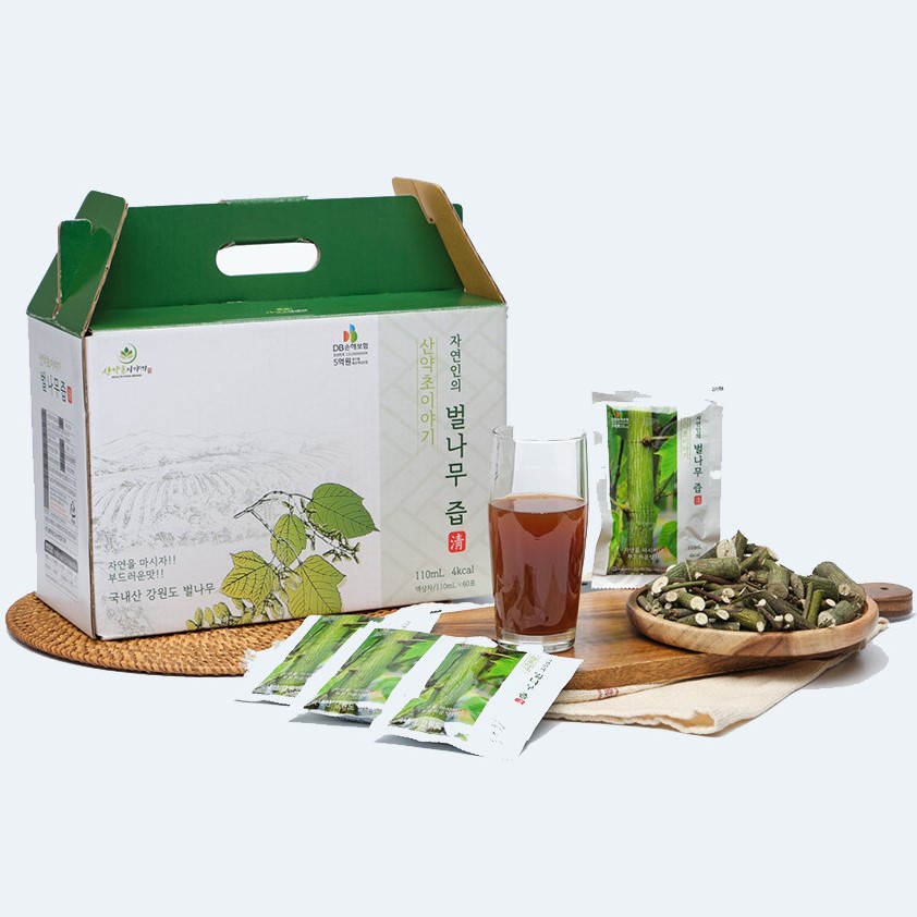 국내산 벌나무즙 벌나무엑기스 진액 110ml 60포 : 산약초이야기 건강촌