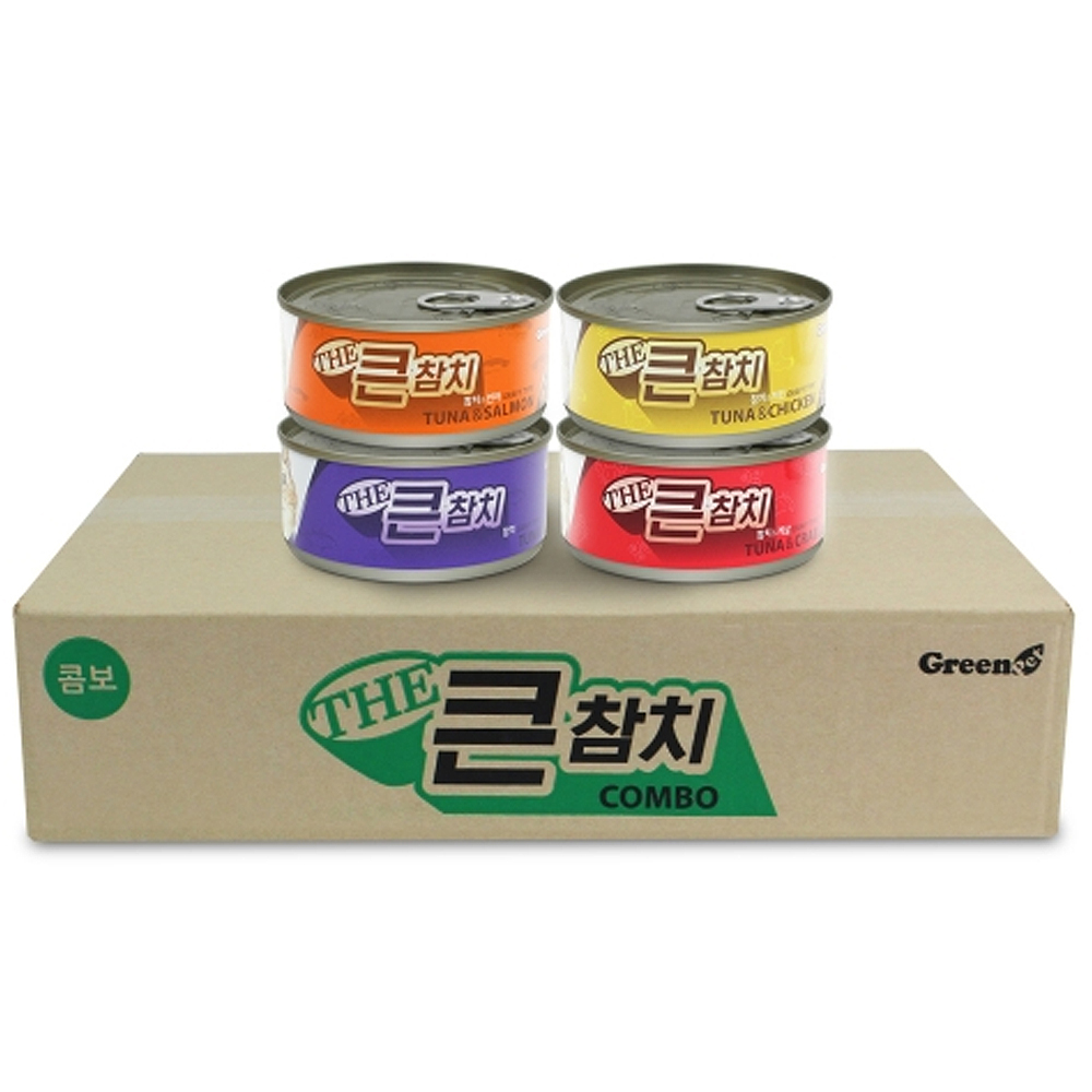 그린펫 더 큰 참치 160g(콤보)X24개 : 펫포유