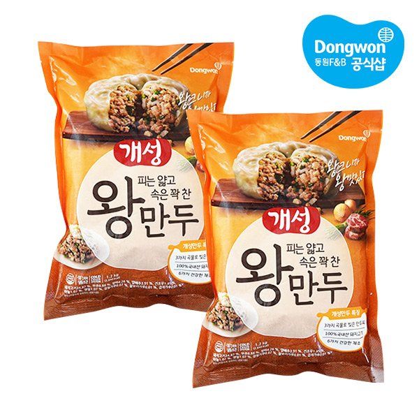 동원 동원냉장냉동 개성 왕만두 1.2kg x2개 택1 김치왕만두감자만두 -인증 : 시안아트웍스