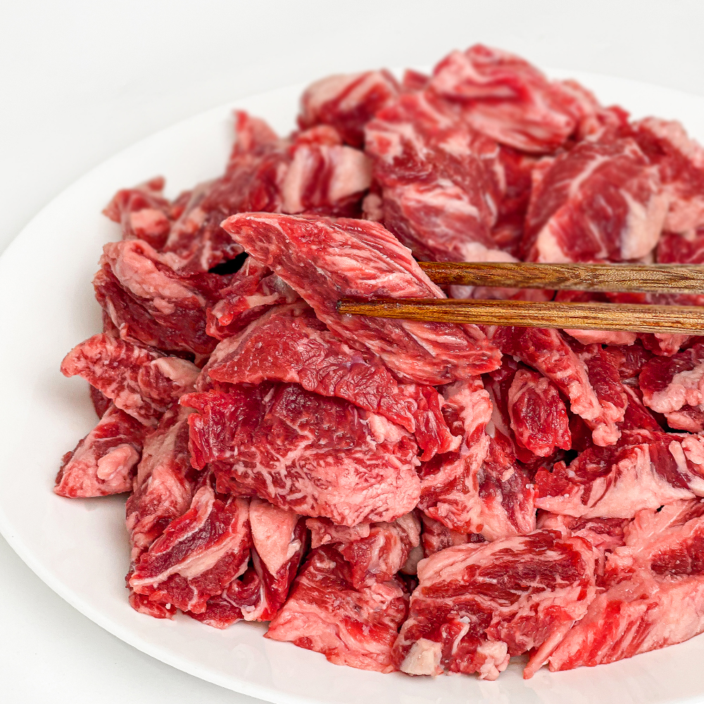 베스트밀 블랙앵거스 소갈비살 1kg 호주산 대용량 늑간 갈비살 구이용 소고기 캠핑 : 베스트밀