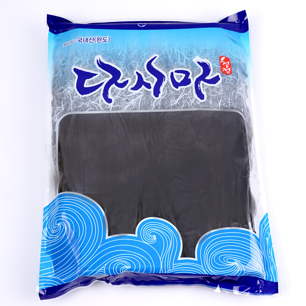 햇 완도 파지 다시마 1kg 뿌리 쌈 염장 자른다시마 육수 : 백송식품