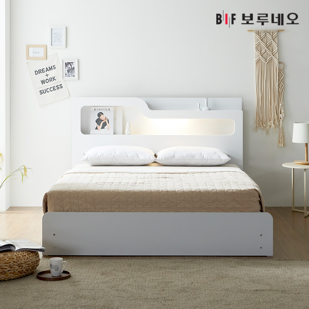 보루네오하우스 프라임 LED 슈퍼싱글 수납침대 본넬 매트리스 : 퍼니처 브랜드몰