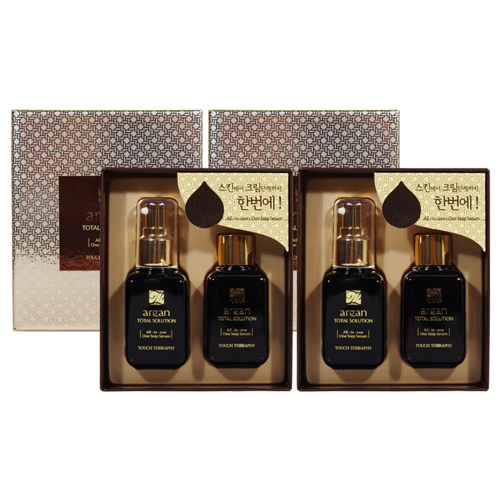 2개)터치테라피 아르간 토탈 솔루션 올인원 원스텝 세럼50ml+50ml : 주식회사 명성글로벌