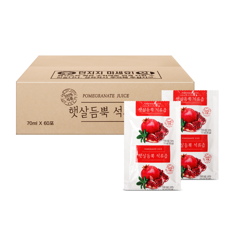 햇살듬뿍 석류즙 70ml 60포 : 청순한농부