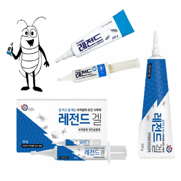 레전드 겔 튜브 220g 바퀴벌레 약 바퀴 살충 퇴치 박멸 방역 바퀴약 : 더블유와이제이