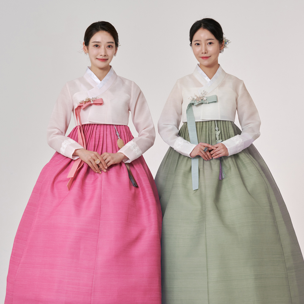 민한복 535번 혼주 한복 고급 여성 결혼식 하객 전통 맞춤 신부 대여 웨딩 신랑 어머니 : 민한복