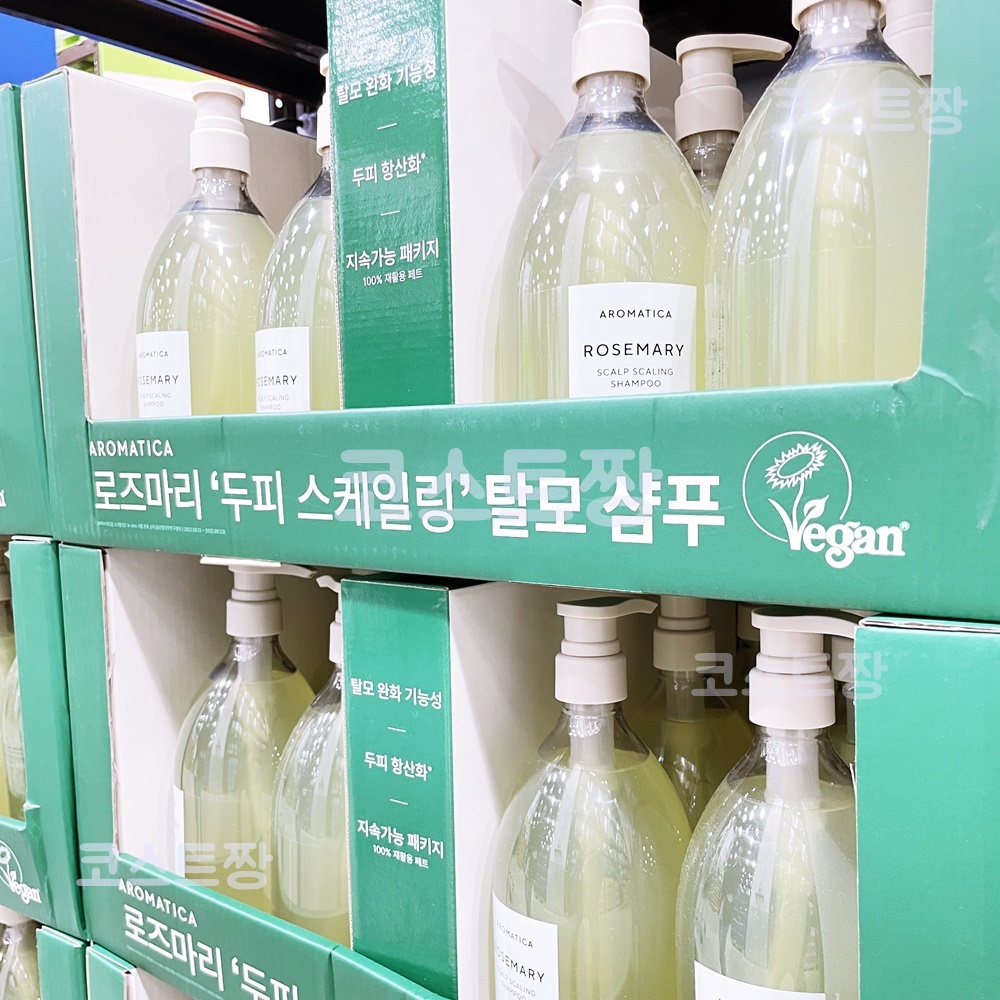 아로마티카 스칼프 샴푸 1000ML 대용량 로즈마리 스케일링 탈모 천연샴푸 : 코스트짱