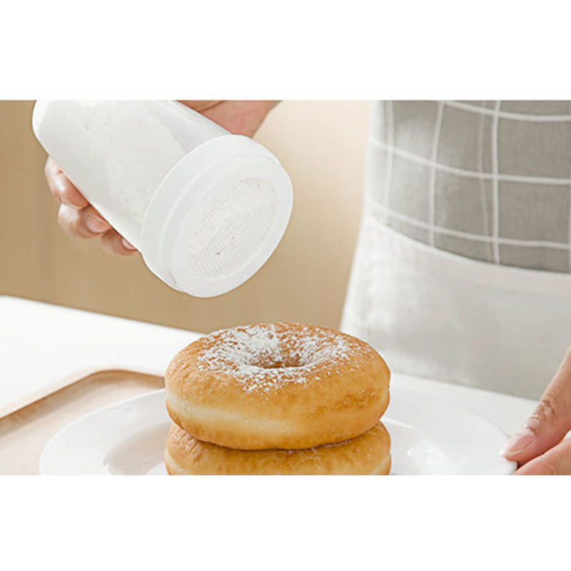 일본아이디어주방 분말파우더 통 (200ml) 밀가루 부침가루 설탕 핸디형 메쉬타입 : adamhnk