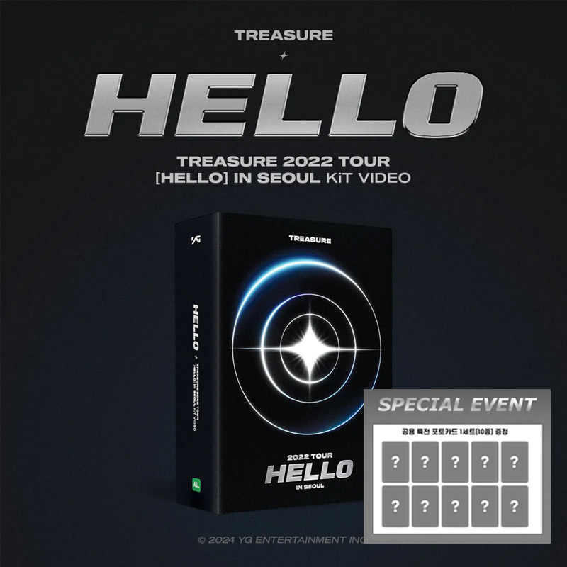 [특전포함] 트레저 TREASURE 2022 TOUR [HELLO] IN SEOUL KiT VIDEO (특전 포토카드 10장 세트) : 코코넛그루브