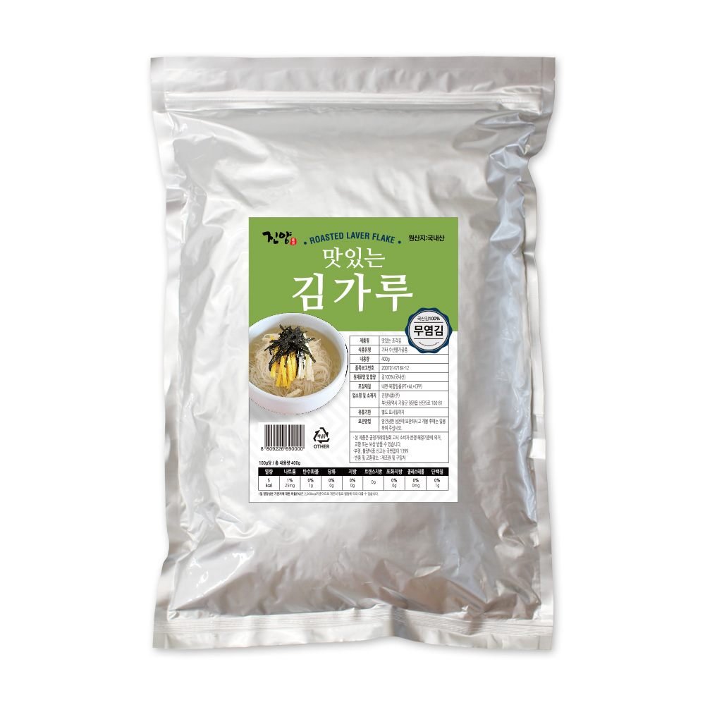 [진양김] 맛있는 무염 가루김 400g : 진양식품