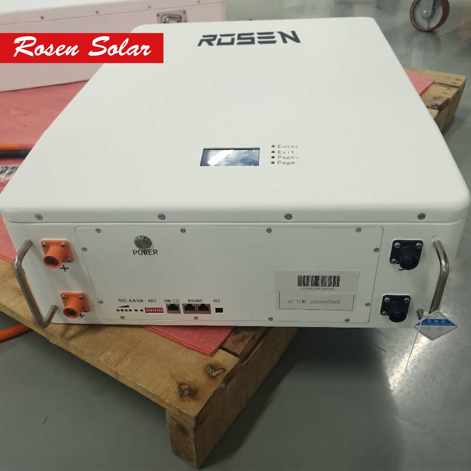 Rosen 리튬 배터리 48v 200ah 태양 전지, 리튬 폴리머 배터리 BMS : 선아유통