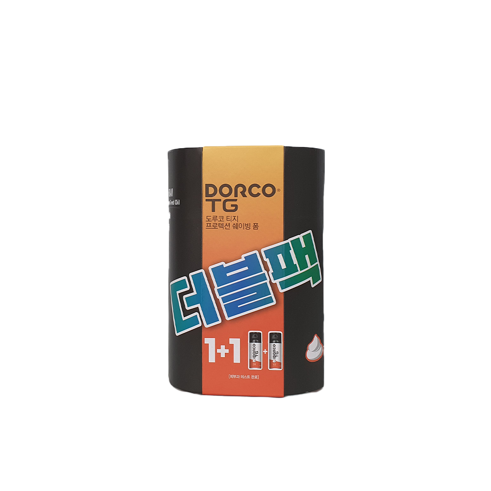 도루코 티지 프로텍션 쉐이빙폼 175mL, 1+1 더블팩 : 필소굿라이프