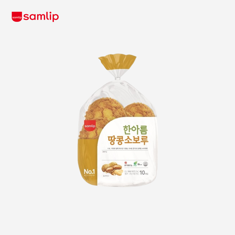삼립 한아름 땅콩소보루 380g 10입 3봉 (총30입) : SPC삼립 공식몰