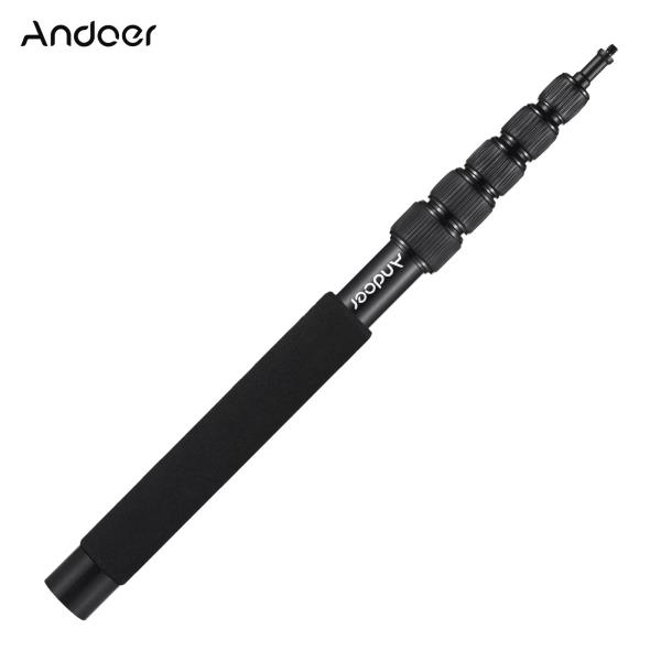 Andoer-핸드 헬드 마이크 붐 암 6/5/4 섹션 확장형 암, 알루미늄 합금 폴, 폼 그립 용 : 블루베리샵스토어