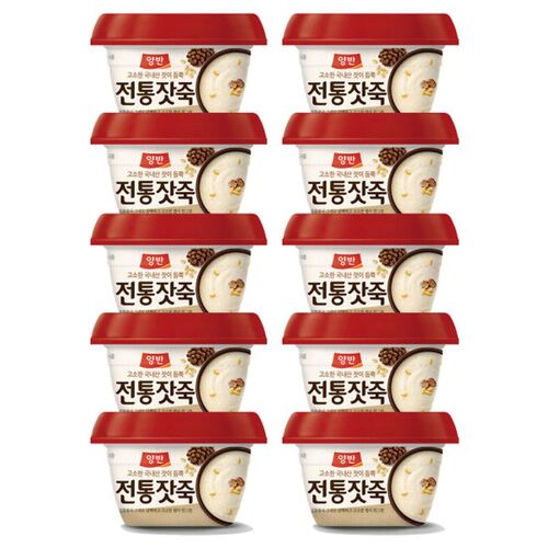 동원 양반 전통잣죽 285g x 10개 어르신 아침 즉석 식사 건강 음식 선물 : 통일샵