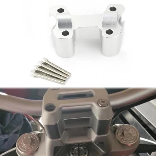 오토바이 CNC 핸들 바 트 라이저 클램프 두카티 몬스터 659 795 2009 2011-2016 1.5 인치 스페이서 : 데스크라운지