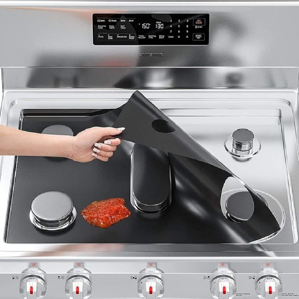 스토브가드 스토브 탑 프로텍터 삼성 가스버너용 커버 가드 두꺼운 논스틱 버너 가스버너 워셔블 프로텍터0.4mm : 바이모어312
