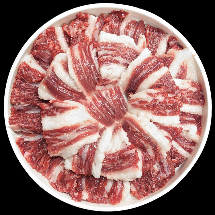 1++생차돌 200g 차돌사시미 차돌박이 한우 : 동인축산