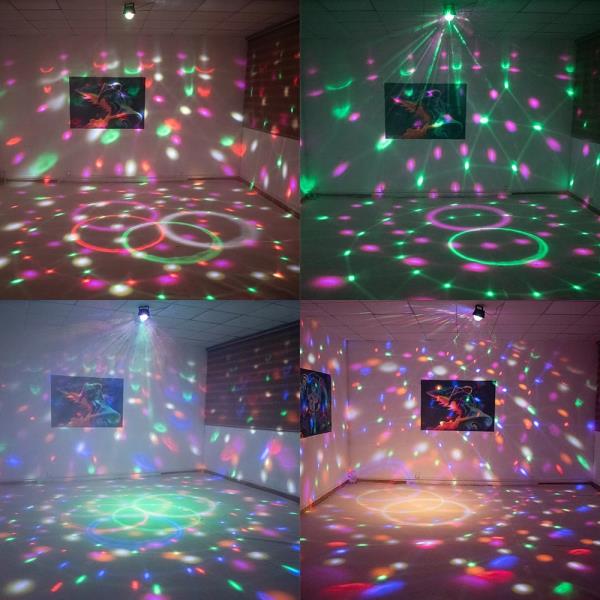 LED 디스코 볼 조명, UV 파티 무대 DJ 바 웨딩 분위기 할로윈 크리스마스 리모컨 장식 : 천월종합유통