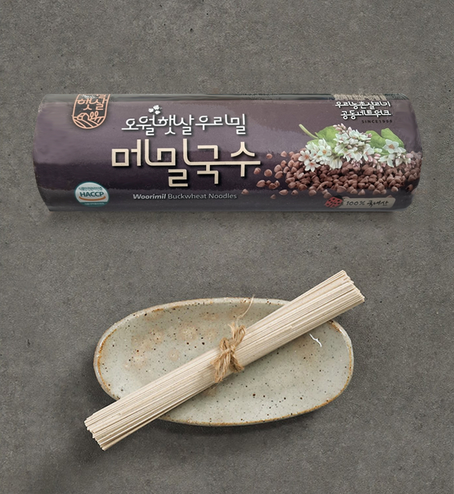 우리밀 메밀국수 1kg가 2봉 : 농업회사법인 푸드스토리