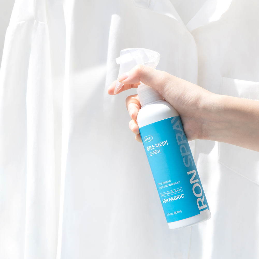 르보에 세탁소 다리미 스프레이 200ml x3개 뿌리는 휴대용 다림질 주름제거 구겨진옷 세탁소 다리미 : 유니크오브제