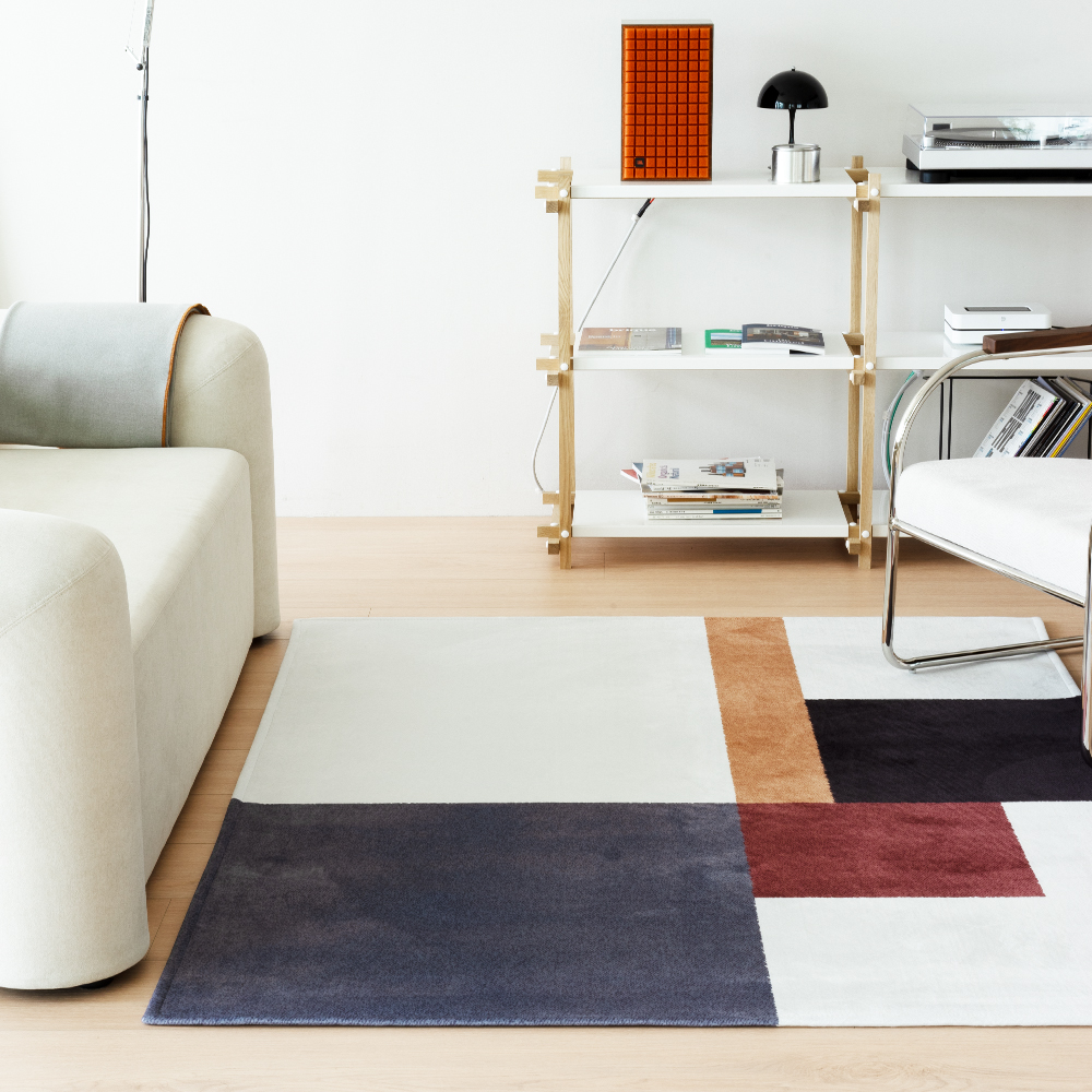 모던 포커스 디자인 포인트 러그 카페트 100x150cm : 인룸-INROOM