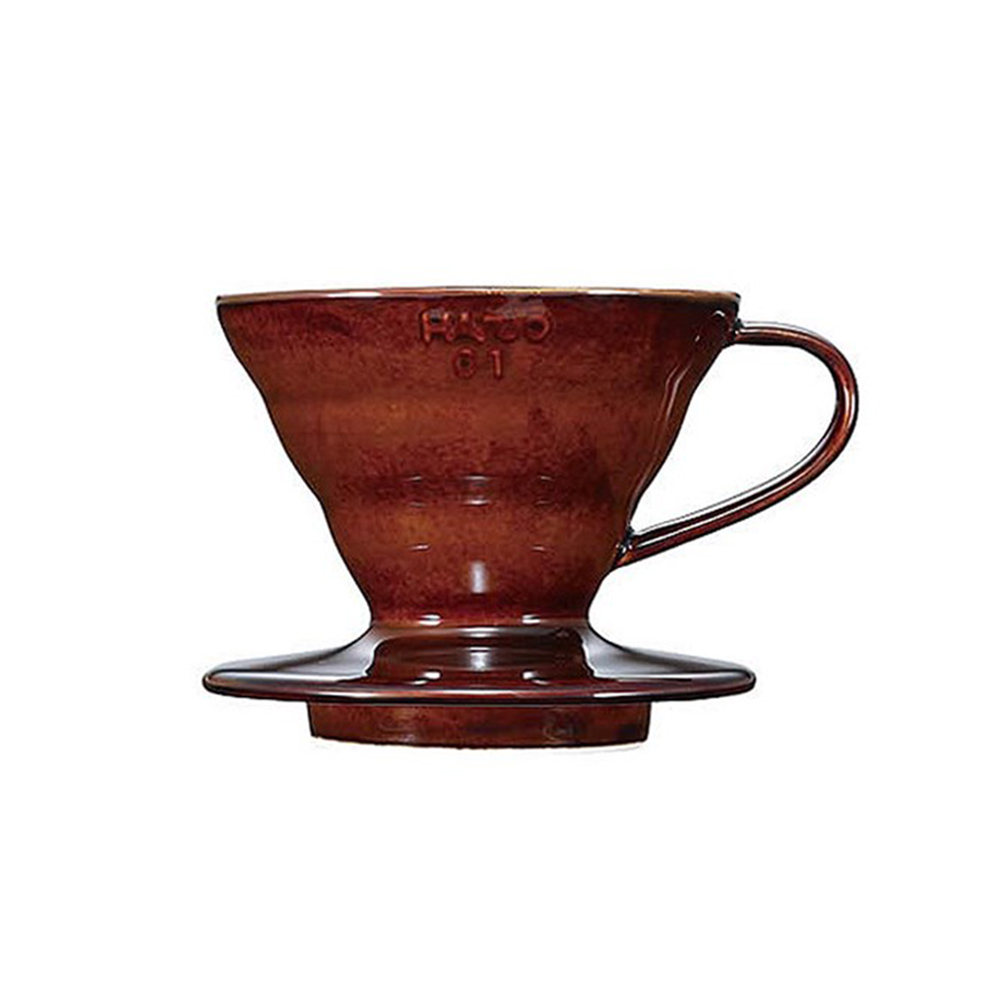 하리오 V60 세라믹 드리퍼 브라운 VDC-01 도자기 핸드드립 : 티 포인트