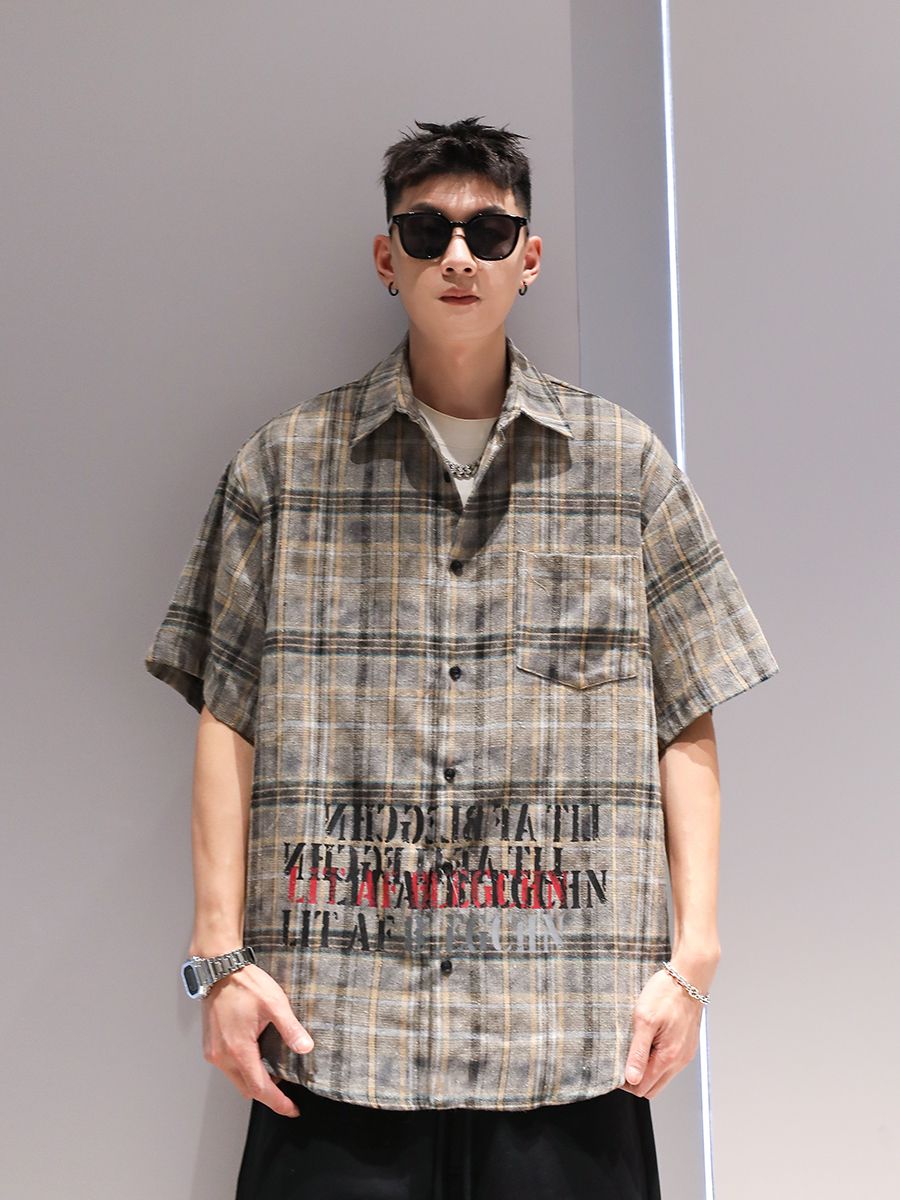 데일리한 반팔 카고 재킷 스타일리쉬한 독특한 코디 남친 : 오구이로