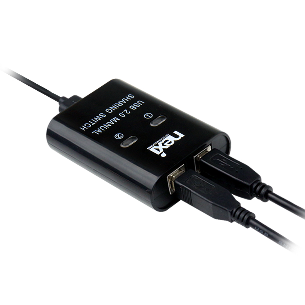 USB B타입 프린터분배기 2포트 프린터 선택기 분할기 프린트공유기 : 리버네트워크