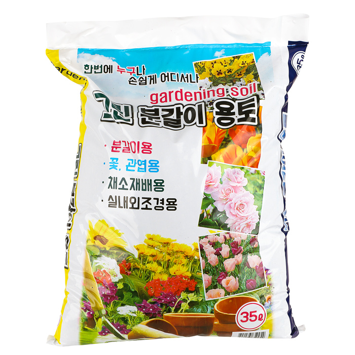 화분갈이흙 분갈이용토 배합토 상토 배양토 텃밭 토마토 상추 흙 분갈이 35L : 디디라이프샵