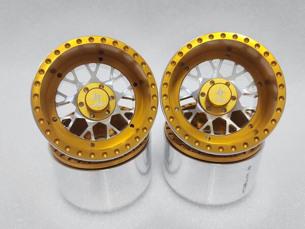 RC 1/10 2.2inch 메쉬타입 마이너스옵셋 알루미늄 메탈 커스텀 비드락 휠 (HTW2.2-C0704) : 에이치테크